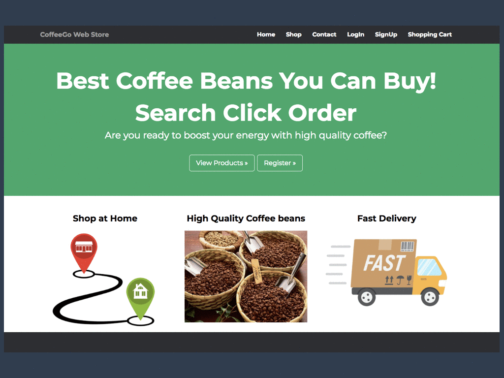 CoffeeGo Web App